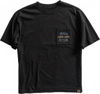 Iron And Resin Mens Speed Shop Pocket Tee In Black