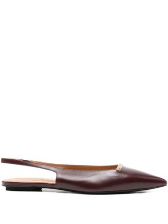 Tod's Slingback pumps met puntige neus - Rood
