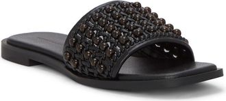 Lucky Brand Gidya Slide Sandal in Black Brown Beads at Nordstrom Rack, Size 5.5