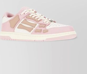 Amiri leather high top sneakers with multicolor inserts