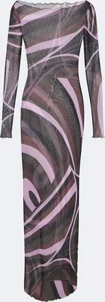 Pucci Iride sheer tulle maxi dress