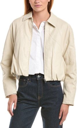 Current Elliott Faux Leather Bomber Jacket