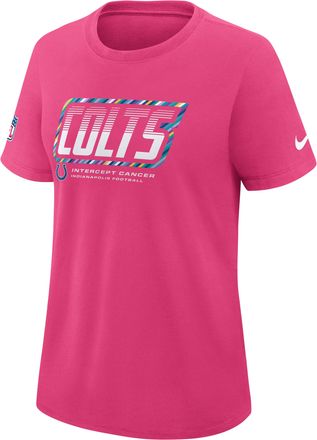 Nike Indianapolis Colts Crucial Catch Nike Womens Dri-FIT NFL T-Shirt in Pink | 03N868XZUE-F9R