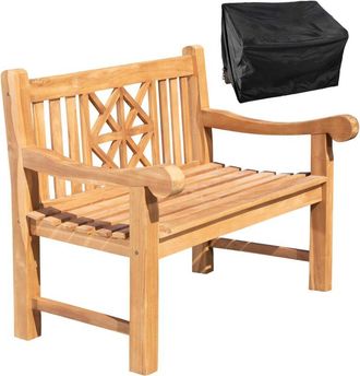 Clp Clp - Banco De Teca De 120 Cm Con Cubierta Protectora Florida