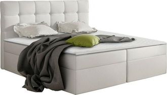 Mirjan24 Mobilier1 - Cama Continental Comfivo 195, Soft 017, Doble, Continental, 180x200, Cuero Ecol&oacute;gico, Somieres, 186x206x113cm