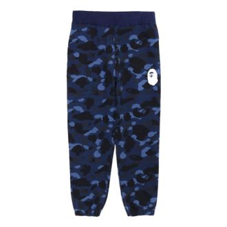 A Bathing Ape Color Camo Wide Fit Sweat Pants Navy 1J30-152-011-NAY