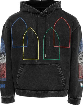 Who Decides War by Ev Bravado Felpa Intertwined Windows con cappuccio - Nero