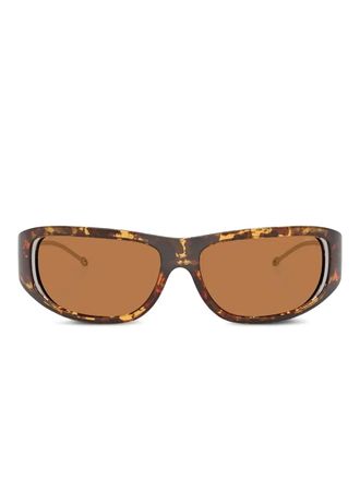 Diesel tortoiseshell-pattern sunglasses - Brown