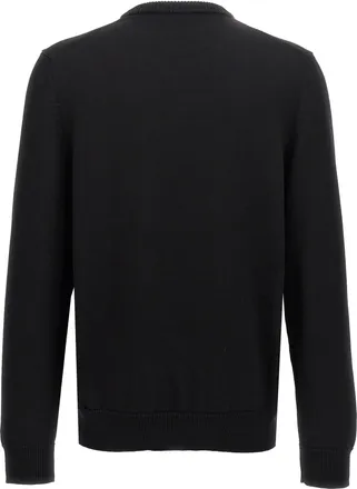Dolce & Gabbana Mens Black Virgin Wool Cardigan Clothing