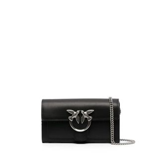 Pinko Zwarte Portemonnees voor Vrouwen - Dames - Schoudertassen - Zwart - ONE Size - Tassen