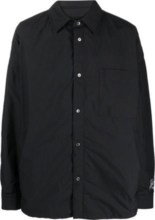 AMBUSH padded shirt jacket - men - Cotton/Viscose/Polyamide - M - Grey