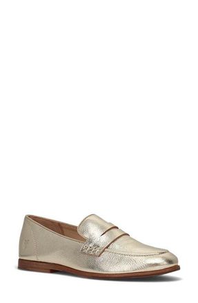 Frye Faith Penny Loafer in Light Gold at Nordstrom, Size 8.5
