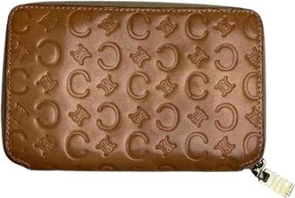 Celine Pre-owned Vintage Portemonnee - unisex - Vintage Accessoires - Oranje - ONE Size - Leer - Vintage