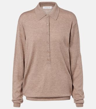 Frankie Shop Tala wool-blend polo sweater