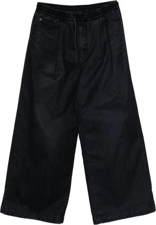 Juun.J Pantaloni pliss&eacute; con coulisse - Nero