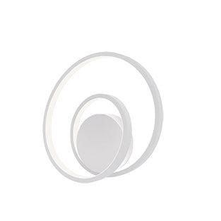 Luce-Ambiente-Design Aplique Led Lieve en Aluminio Blanco 15w Con Interruptor Cct 30x11 Cm