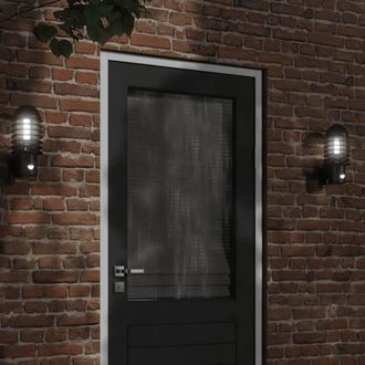 vidaXL Vidaxl - Apliques De Exterior Con Sensor 2 Uds Acero Inoxidable Negro