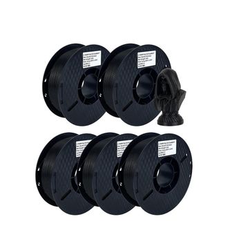 OEM Filamento Para Impresora 3d, 1,75 Mm De Di&aacute;metro, Acabado Brillante, 5 Kg, Color Negro