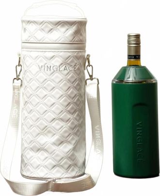 Vinglac&eacute; Wine Chiller Tote Bag In White
