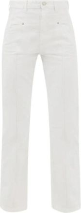 Isabel Marant Straight Jeans - Dames - Regular Fit Jeans - Wit - XS - Katoen - Jeans