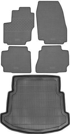 OEM Juego De Alfombrillas De Goma Para Coche Y Alfombrilla Para Maletero Para Ford Mondeo Iv Hatchback De 2007
