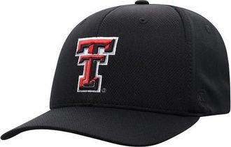 Top of the World Mens Top of the World Black Texas Tech Red Raiders Reflex Logo Flex Hat at Nordstrom, Size Small/medium