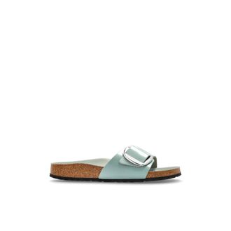 Birkenstock Madrid Big Buckle - Dames - Sandalen - Groen - 39 EU - Leer - Schoenen