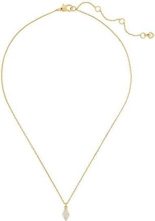 Kate Spade New York Signature Solitaire Pendant Womens Necklace Clear/Gold, Brass/Cubic Zirconia