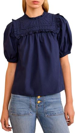 Ulla Johnson Adeline Puff Sleeve Top
