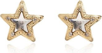 Jimmy Choo London JC Star Studs - Dames - Oorbellen - Geel - ONE Size - Accessoires