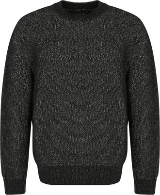 Loro Piana Dunstan Sweater - Heren - Ronde hals truien - Zwart - M - Katoen - Truien & Vesten