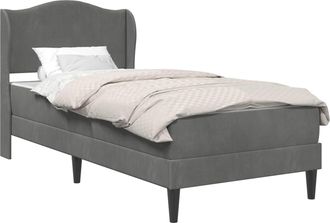 vidaXL Estructura De Cama Gris Oscuro 100 X 200 Cm Terciopelo Vidaxl
