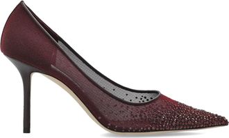 Jimmy Choo London Love 85 High Heels - Dames - Pumps - Rood - 40 EU - Schoenen