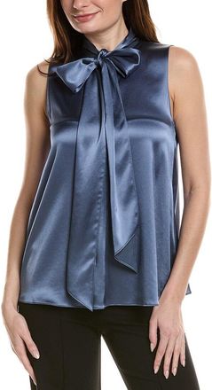 Lafayette 148 New York Scarf Collar Blouse