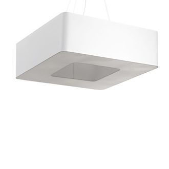 Sollux Lighting L&aacute;mpara de ara&ntilde;a blanco tela, pvc, acero alt. 112 cm