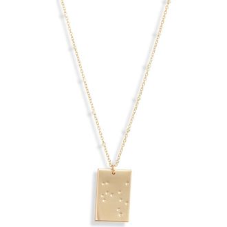 Set & Stones Zodiac Constellation Pendant Necklace in Gold - Sagittarius at Nordstrom