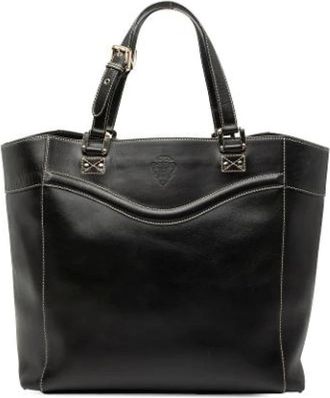 Gucci Pre-owned Tote Bags, female, Black, Size: ONE SIZE Pre-owned Leather Tote