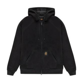 RefrigiWear Heren, Sweatshirts & Hoodies, Zwart, Maat: XS Fleece