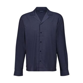 Frescobol Carioca Casual Shirts, male, Blue, M, Herringbone Flannel Shirt