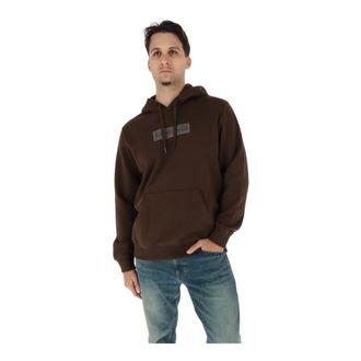 Napapijri Sudadera con capucha B-Box Logo - Sweatshirts & Hoodies - Hombre - Marr&oacute;n - S