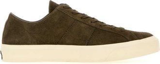 Tom Ford Green Solid Cambridge Sneakers