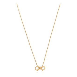 Ferragamo Accessoires, Dames, Geel, ONE Size, Vara Bow Necklace