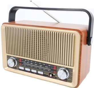 OEM Radio Port&aacute;til Vintage Am/fm/sw Con Bluetooth, Compatible Con Usb/tf/aux, Con Bater&iacute;a De 1200 Mah, Ideal Para Cocinas De Casa Y Oficina