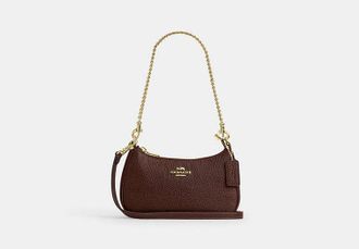 Coach Womens Teri Mini Crossbody Bag in Brown | Leather