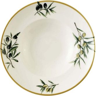 Bella Maison Set Of 2 Olive Porcelain Pasta Bowls