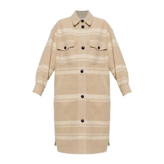 Isabel Marant Dames, Mantels, Beige, Maat: M Wol