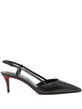 Christian Louboutin Miss Z Leather Slingback Pumps