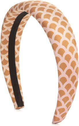 Sergio Rossi Mermaid silk hair band - women - Silk/Silk - One Size - Brown
