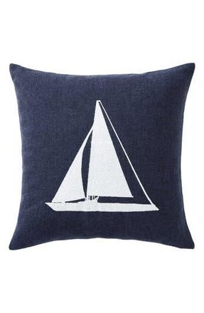 Nautica Wave Texture Square Accent Pillow in Navy at Nordstrom Rack, Size 20X20