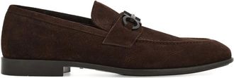 Ferragamo Gancini suede loafers - Brown